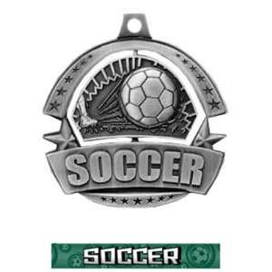 Hasty Awards Spinner Custom Soccer Medals M 720S SILVER MEDAL/GRAPHX 