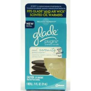 Glade Relaxing Moments PlugIns Scented Oil Refill, Cool Serenity, 0.71 