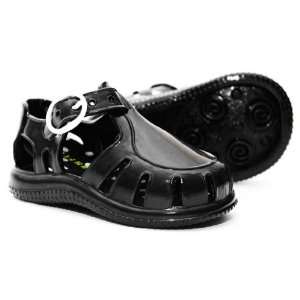  Baby BLACK JELLY SANDALS SHOES 6 12 Mos. Cute gift 