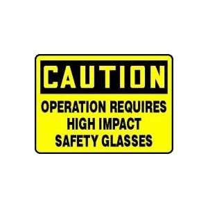  CAUTION OPERATION REQUIRES HIGH IMPACT SAFETY GLASSES 10 