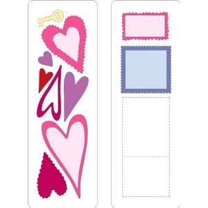  Cuttlebug 37 1115 2 by 6 Inch Dies, Set of 2, Hearts and 