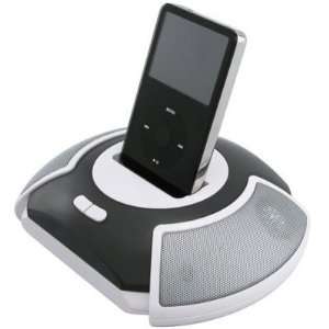  Gray Disc shaped Speaker for iPod 