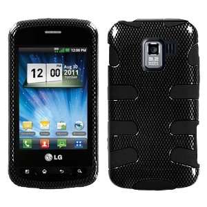  Carbon Fiber/Black Fishbone Phone Protector Cover for LG 