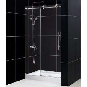  Enigma X 48 x 76 Shower Door Finish Polished Stainless 