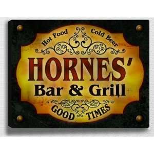  Horness Bar & Grill 14 x 11 Collectible Stretched 