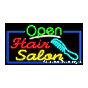  Open Hair Salon Neon Sign