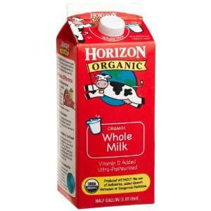 Horizon Organic Milk, Whole, Ultra Pasteurized, Half Gallon 