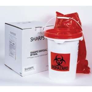 Sharps Compliance Sharps Disposal by Mail System   5 Gallon   Model 