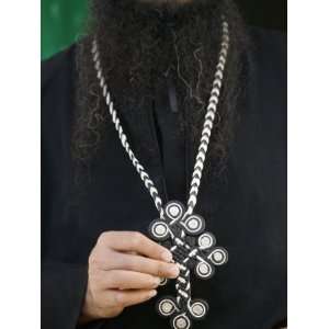  Egyptian Orthodox Coptic Priest, Jerusalem, Israel, Middle 