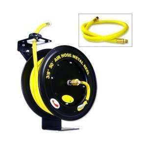    Rewind Air Hose Reel with 3/8 Rubber Hose, 50 Ft