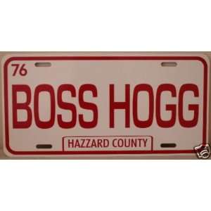  BOSS HOGG HAZZARD COUNTY LICENSE PLATE Automotive