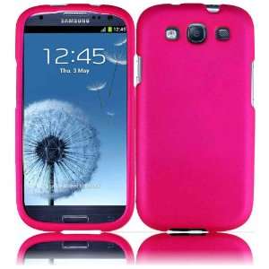  Hot Pink Hard Case Cover for Samsung Galaxy S3 i9300 Cell 
