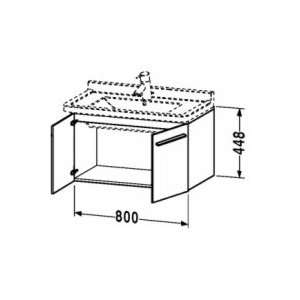 Duravit Vanity Unit for Starck 3 #030410 and 030480 31 1/2 