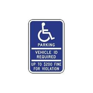   Minnesota Handicap Parking Sign With Fines   12x18