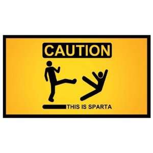    Magnet CAUTION   THIS IS SPARTA (300 spoof) 