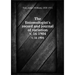  The Entomologists record and journal of variation. v. 16 