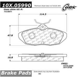  Centric Parts 104.06000 Posi Quiet Metallic Brake Pad with 