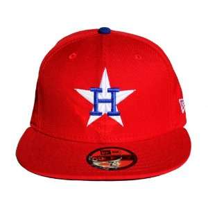  Houston Astros New Era 59Fifty MLB Red BW Cap Hat, 7 1/4 