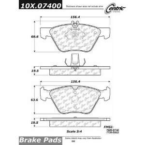  Centric Parts 100.07400 Original Equipment Formula Brake 