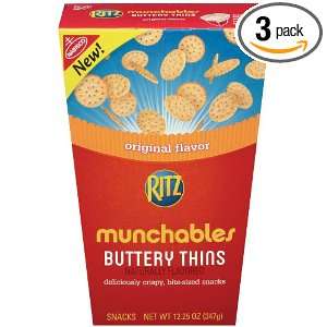 Ritz Munchables Buttery Thins, 12.25 Ounce (Pack of 3)  