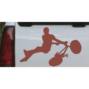 Brown 28in X 17.4in    BMX Trick Sports Car Window Wall Laptop Decal 