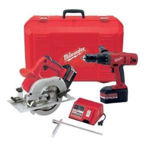 Factory Reconditioned Milwaukee 0902 84 18V Cordless 2 Tool Combo with 