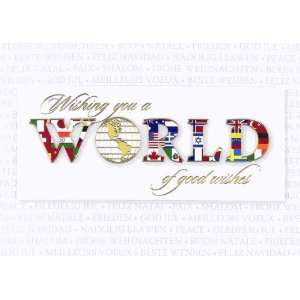 Birchcraft Studios 0904 Global Wishes   Gold Lined Envelope with White 