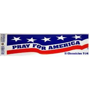  Pray for America Patriotic Bumper Sticker 