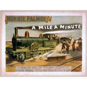  Poster A mile a minute 1891