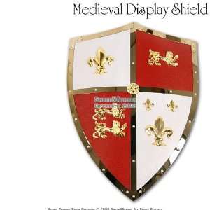 Medieval Royal Crusader Lion Shield Armor w/ handle  