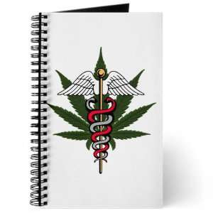  Journal (Diary) with Medical Marijuana Symbol on Cover 