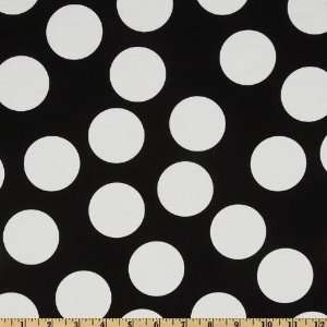  44 Wide Moda Half Moon Dots Black Fabric By The Yard 