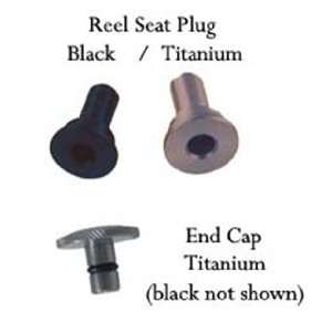 Fly Tying Material   Fighting Butt Accessory   black / reel seat plug