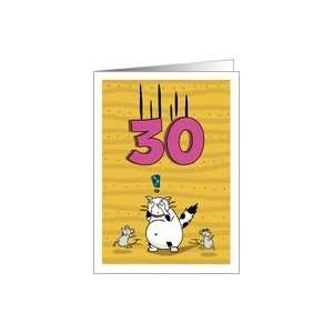  Happy Birthday to 30 Year Old   Number 30 falls on cat 
