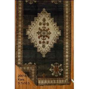  5x10 Hand Knotted Kars Turkey Rug   57x105