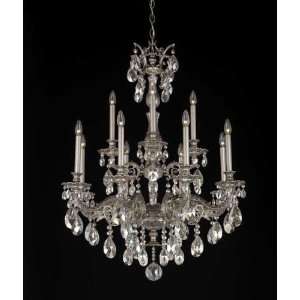   Strass Milano Tuscan Twelve Light Up Lighting Large Two Tier Chande