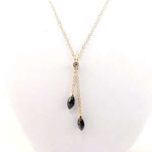  Necklace plated gold Delicate black. Jewelry