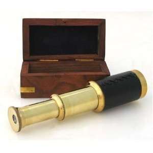  Handtooled Handcrafted Antique Brass Pullout Telescope 