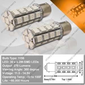   360° LED Bulbs (30x0.2W)   1156 Type / Amber (Pair) Automotive