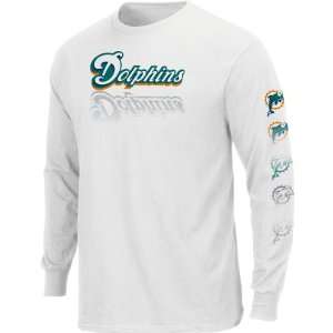  Miami Dolphins Dual Threat Long Sleeve T Shirt Small 