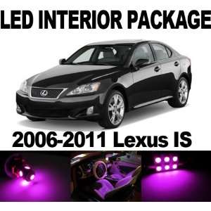  Lexus IS250 IS350 ISF 06 11 PINK 8 x SMD LED Interior Bulb 