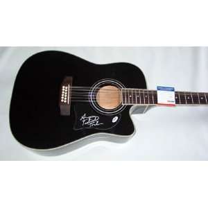   Autographed Signed 12 String Guitar & Proof PSA 