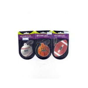  24 Sports Clock Keychains