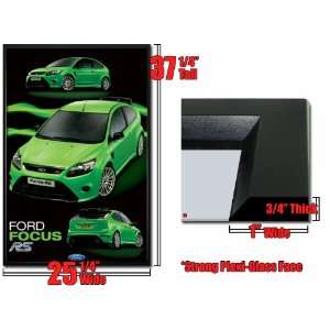  Framed Ford Focus RS Poster Green Hatchback Fr32205
