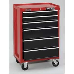  CRAFTSMAN 9 12737 Roller Toolbox,26 1/2x18x40 3/4,6 Dr,Red 