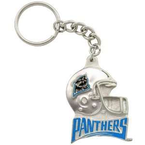 Carolina Panthers Pewter Team Helmet Keychain  Sports 