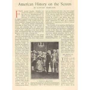  1924 American History in Movies Motion Pictures 