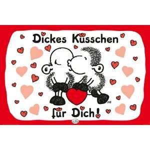   Posters Sheepworld   Dickes Kusschen   23.8x35.7