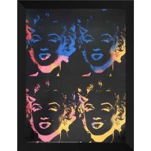   Andy Warhol FRAMED Art 28x36 Marilyns X 4 Multicolor