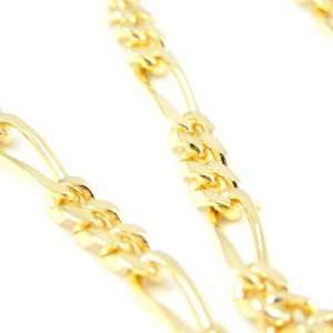   Gold plated chain Figaro 70 cm (27. 56) 4 mm (0. 16). Jewelry